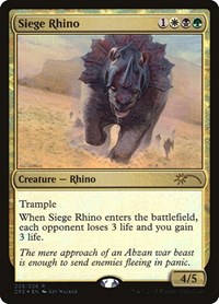 Siege Rhino, Unique and Miscellaneous Promos