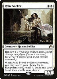 Relic Seeker, Prerelease Cards