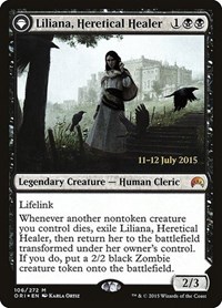 Liliana, Heretical Healer, Prerelease Cards