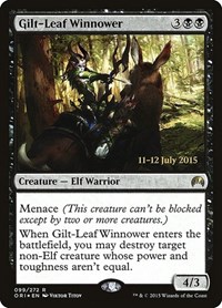 Gilt-Leaf Winnower, Prerelease Cards