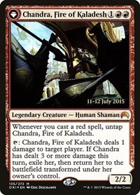 Chandra, Fire of Kaladesh, Prerelease Cards