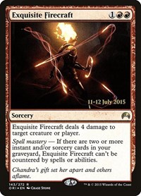 Exquisite Firecraft, Prerelease Cards