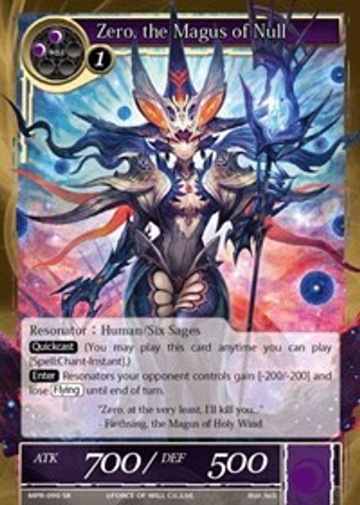 Zero, the Magus of Null, Foil, front
