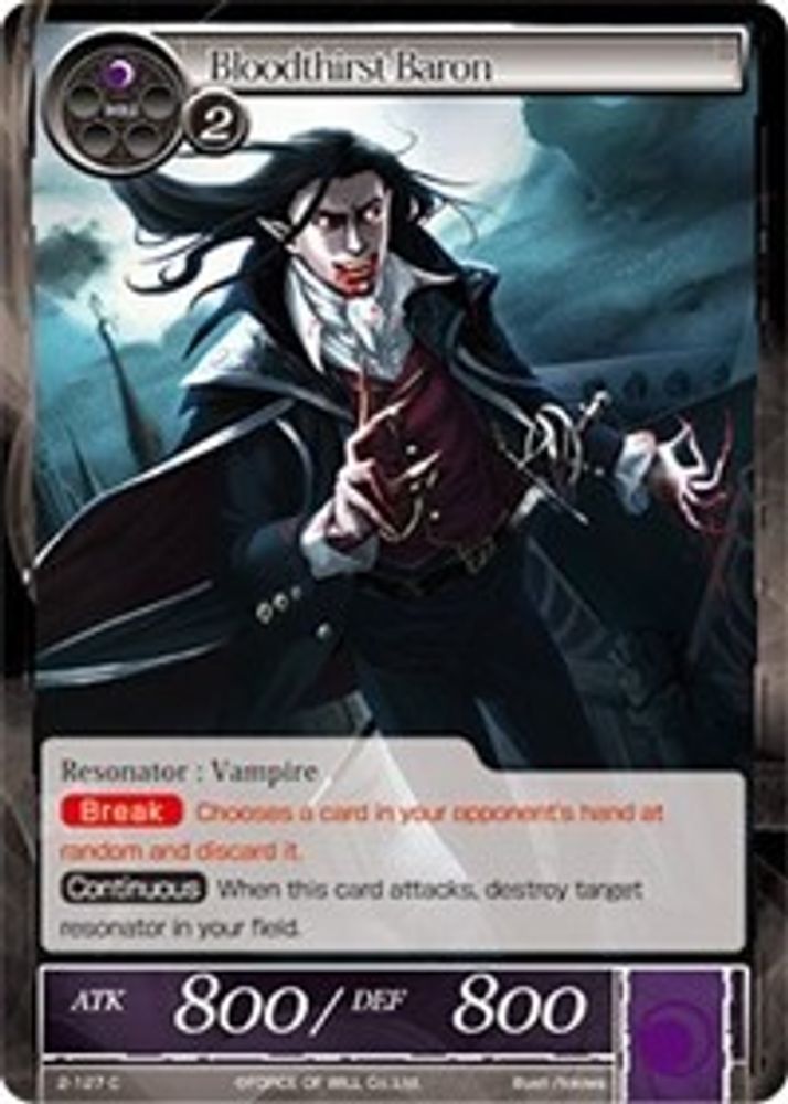 Bloodthirst Baron, Standard, front