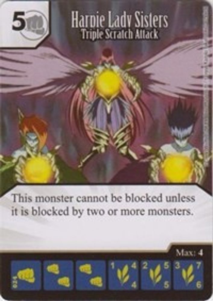 Harpie Lady Sisters - Triple Scratch Attack, Standard, front