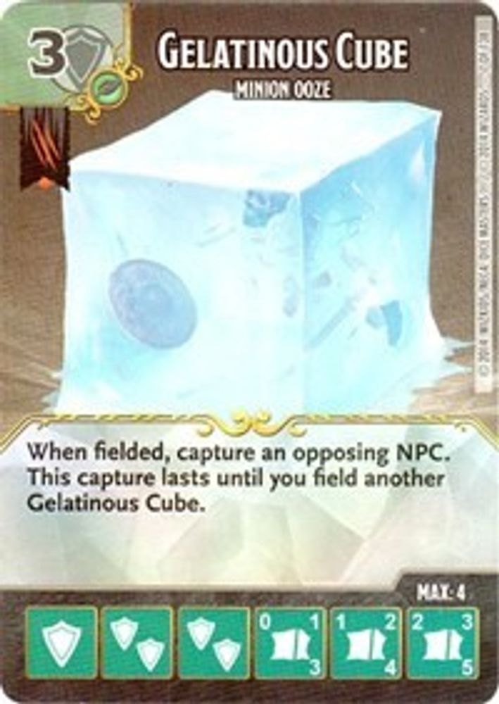 Gelatinous Cube - Minion Ooze, Standard, front
