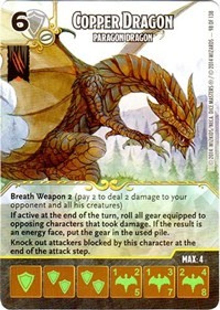 Copper Dragon - Paragon Undead Dragon, Standard, front