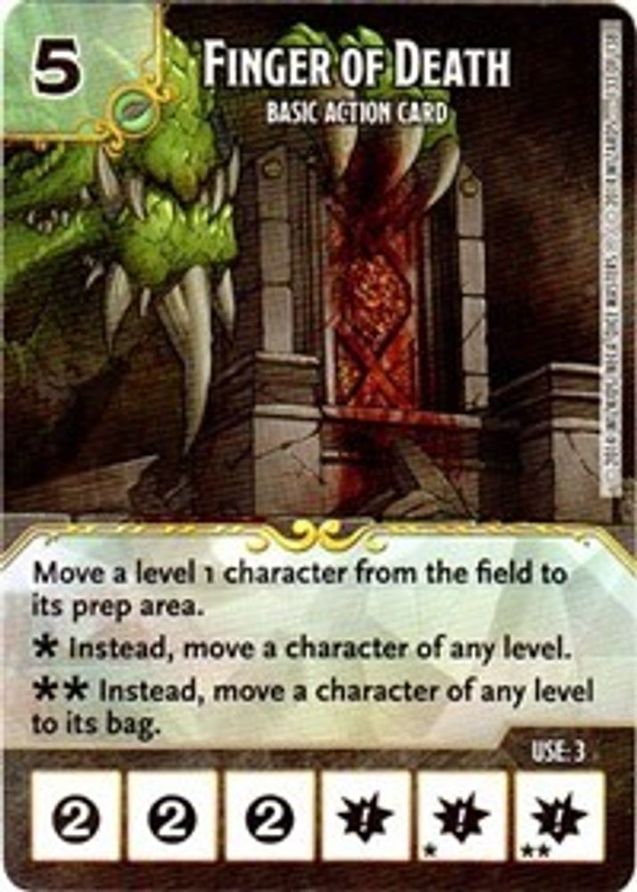 Finger of Death, Standard, front