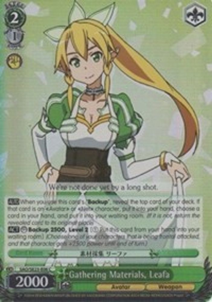 Gathering Materials, Leafa (Parallel Foil), Standard, front
