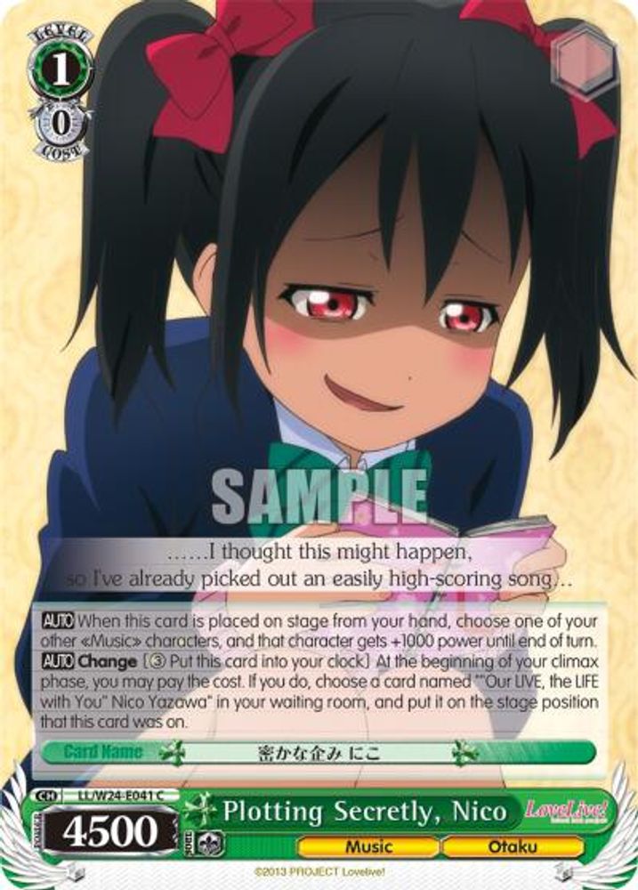 Plotting Secretly, Nico, Standard, front