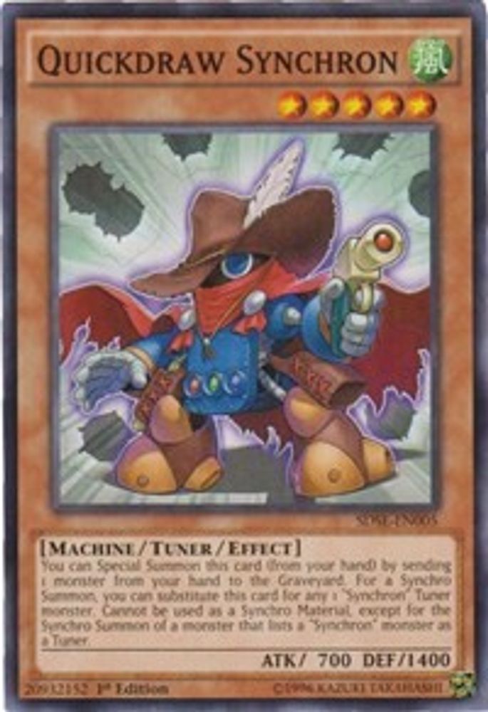 Quickdraw Synchron, 1st-edition, front