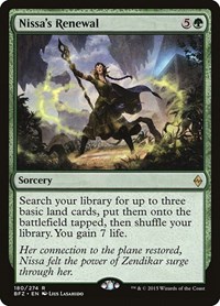 Nissa's Renewal, Battle for Zendikar