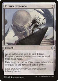 Titan's Presence, Battle for Zendikar
