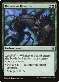 Retreat to Kazandu, Battle for Zendikar