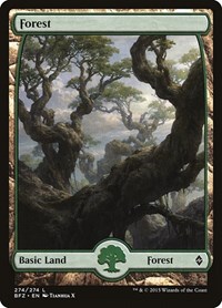 Forest (274) - Full Art, Battle for Zendikar
