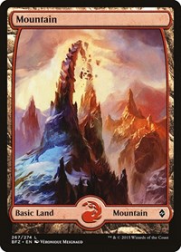 Mountain (267) - Full Art, Battle for Zendikar