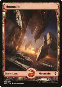 Mountain (268) - Full Art, Battle for Zendikar