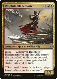 Resolute Blademaster, Battle for Zendikar