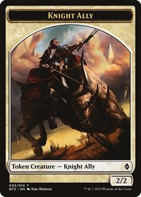 Knight Ally Token, Battle for Zendikar