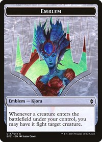 Emblem - Kiora, Master of the Depths, Battle for Zendikar