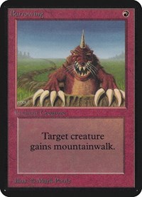 Burrowing, Alpha Edition