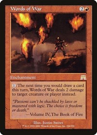 Words of War, Onslaught