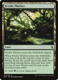 Fertile Thicket, Battle for Zendikar
