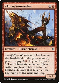 Akoum Stonewaker, Battle for Zendikar