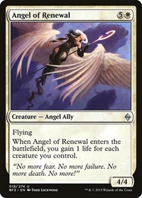 Angel of Renewal, Battle for Zendikar