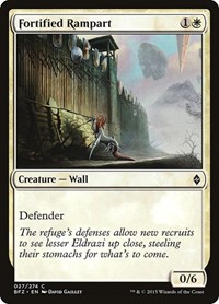 Fortified Rampart, Battle for Zendikar