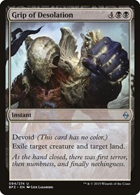 Grip of Desolation, Battle for Zendikar