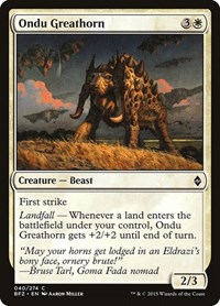 Ondu Greathorn, Battle for Zendikar