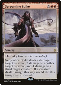 Serpentine Spike, Battle for Zendikar