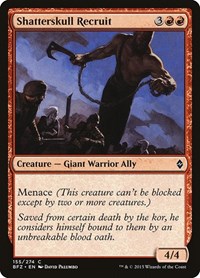 Shatterskull Recruit, Battle for Zendikar