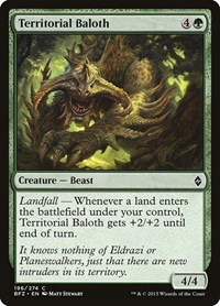 Territorial Baloth, Battle for Zendikar