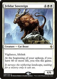Felidar Sovereign, Prerelease Cards