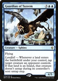 Guardian of Tazeem, Prerelease Cards