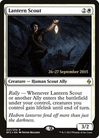 Lantern Scout, Prerelease Cards