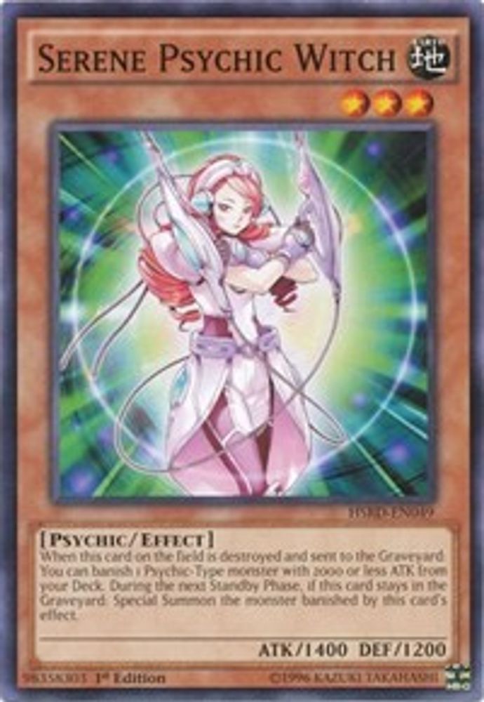 Serene Psychic Witch, 1st-edition, front