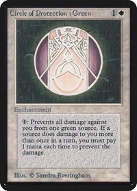Circle of Protection: Green, Alpha Edition