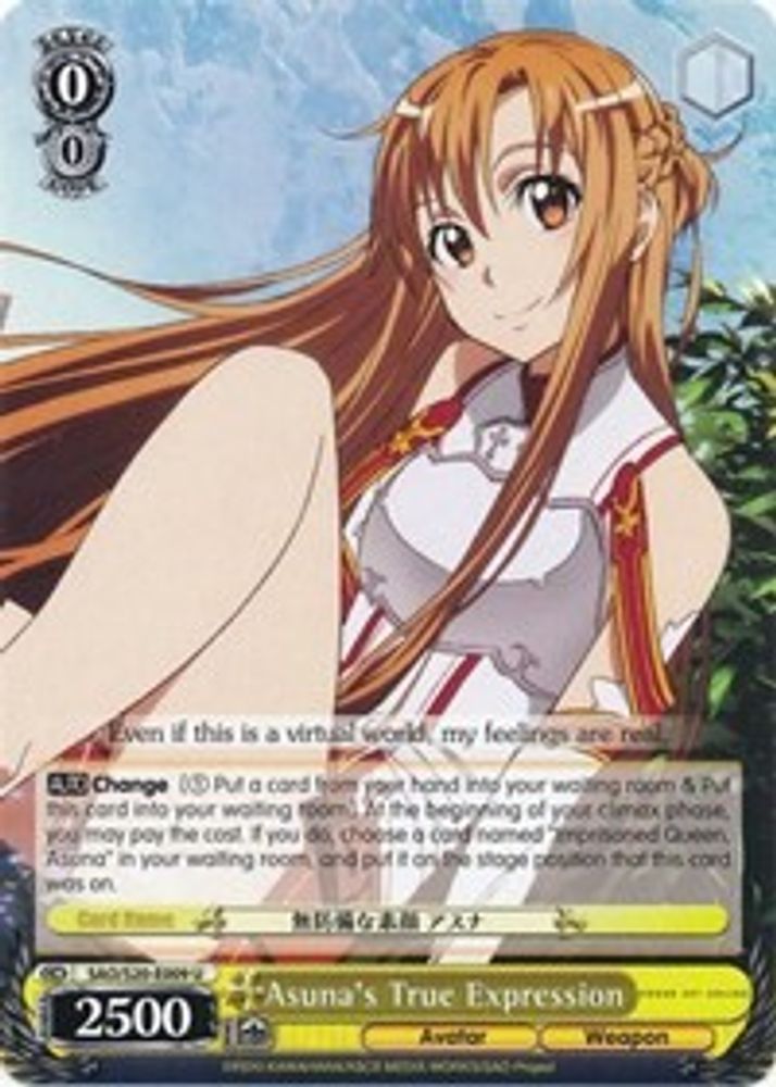 Asuna's True Expression, Standard, front