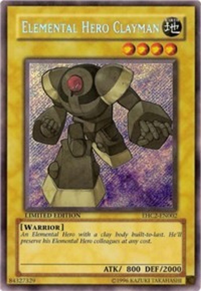Elemental HERO Clayman, Limited, front