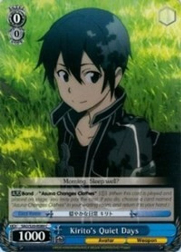 Kirito's Quiet Days, Standard, front