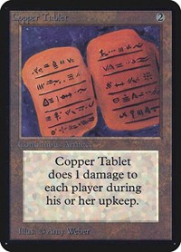 Copper Tablet, Alpha Edition