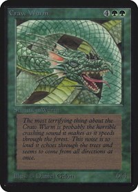 Craw Wurm, Alpha Edition