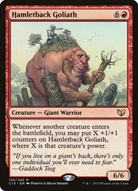 Hamletback Goliath, Commander 2015