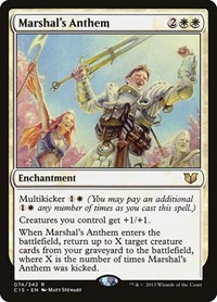 Marshal's Anthem, Commander 2015