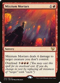 Mizzium Mortars, Commander 2015