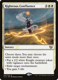 Righteous Confluence, Commander 2015