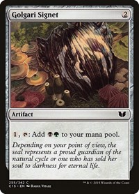 Golgari Signet, Commander 2015